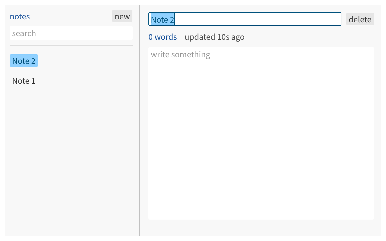 notes running